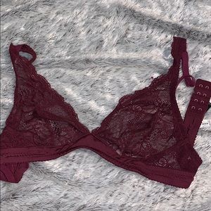 MAROON COSABELLA BRALETTE ADJUSTABLE STRAPS
